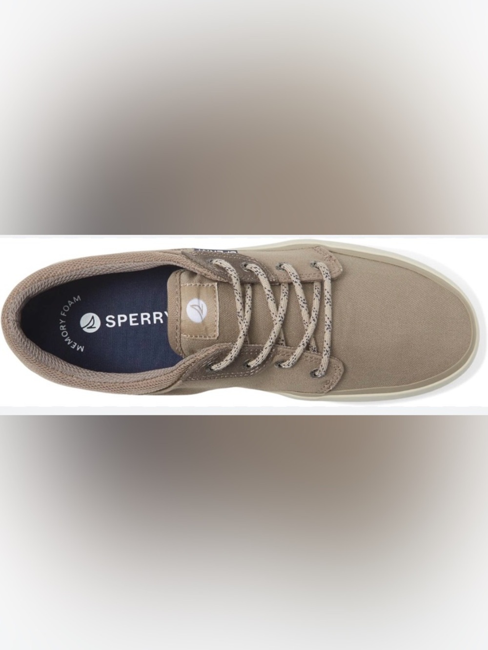 Sperry Brown Canvas Boat Shoe